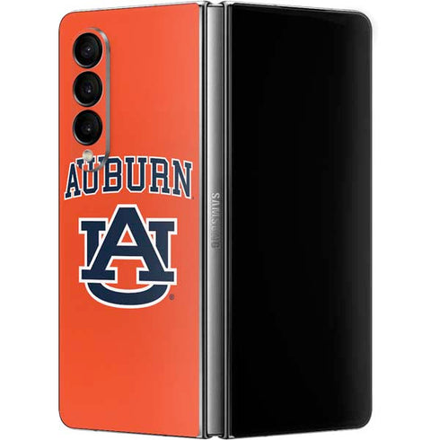 Auburn University AU Orange Galaxy Z Fold4 5G Skin